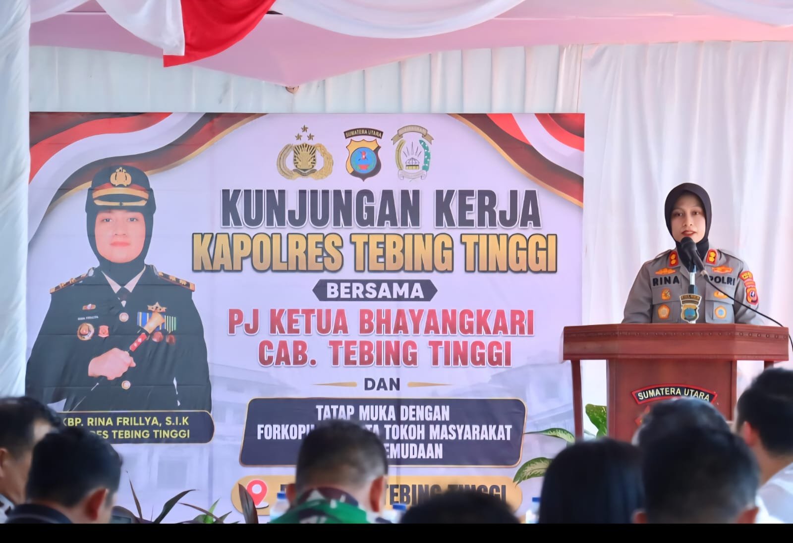 kapolres tebing tinggi soroti peredaran narkoba saat kunjungan ke polsek tebing tinggi