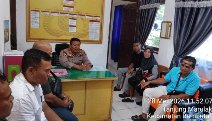 mediasi di polsek rambutan berakhir damai, dua warga tebing tinggi sepakat berdamai