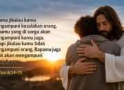 mengampuni membawa damai dan pengampunan tuhan