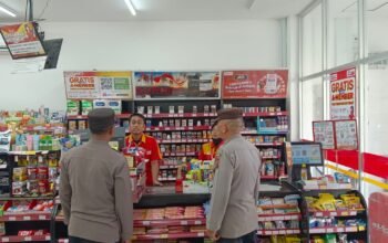 sat binmas polres tebing tinggi edukasi karyawan minimarket antisipasi curat, curas, dan curanmor