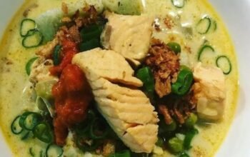resep opor salmon unik, perpaduan nusantara dan modern