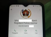 profil whatsapp diduga oknum polisi di pematangsiantar gunakan logo pwi