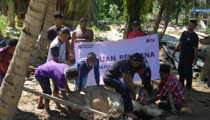 kai divre i sumut tebar kebahagiaan iduladha untuk korban banjir di aceh