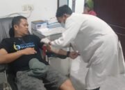 aksi humanis kasat narkoba pakpak bharat, donor darah untuk bantu bocah 11 tahun
