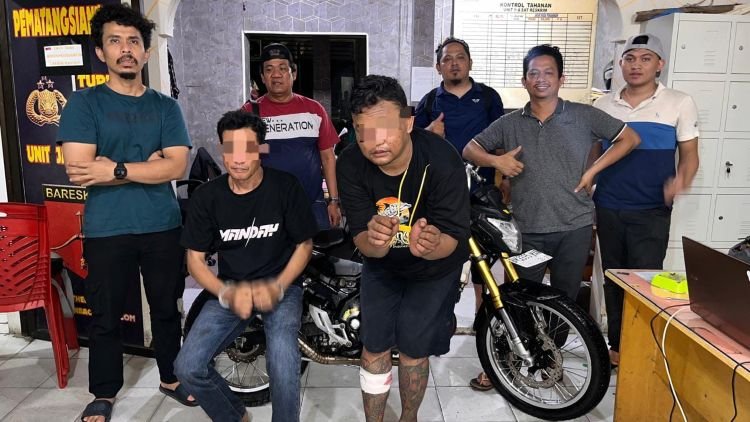 polisi pematangsiantar tangkap dua pelaku curanmor motor dinas kodim, satu ditembak
