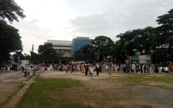 warga harap pemko siantar sediakan fasilitas untuk kenyamanan shalat id di lapangan adam malik