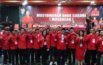 jimmi limhoet tambunan lantik pengurus badan, sayap dan satgas pdip taput