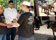 awaluddin pane kembali berbagi di nias, sembelih 3 kerbau dan 2 kambing