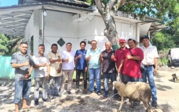 momen iduladha, psi pematangsiantar datangi musholla dan serahkan hewan kurban