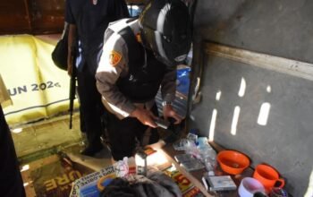 tawuran di belawan dibubarkan, polisi temukan dugaan sarang narkoba dan pengguna sabu