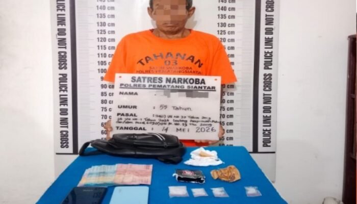 bawa 4 paket sabu, warga simalungun dibekuk di pinggir jalan pematangsiantar