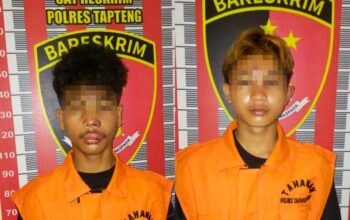 sempat diamankan warga, 2 remaja 17 tahun pelaku curanmor ditangkap di tapteng