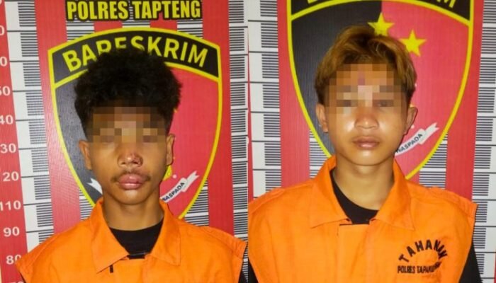 sempat diamankan warga, 2 remaja 17 tahun pelaku curanmor ditangkap di tapteng