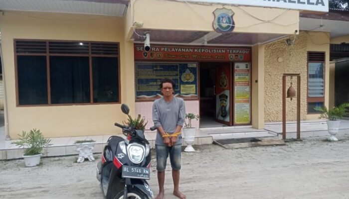 modus pinjam motor untuk beli rokok, pria di simalungun berakhir ditangkap polisi