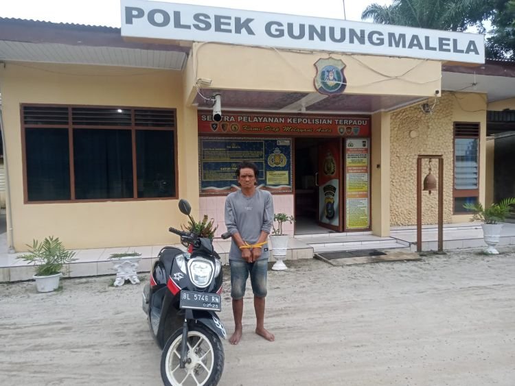 modus pinjam motor untuk beli rokok, pria di simalungun berakhir ditangkap polisi