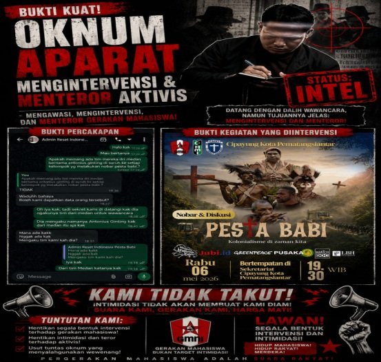 gmni pematangsiantar kecam dugaan teror oknum intelijen di sekretariat