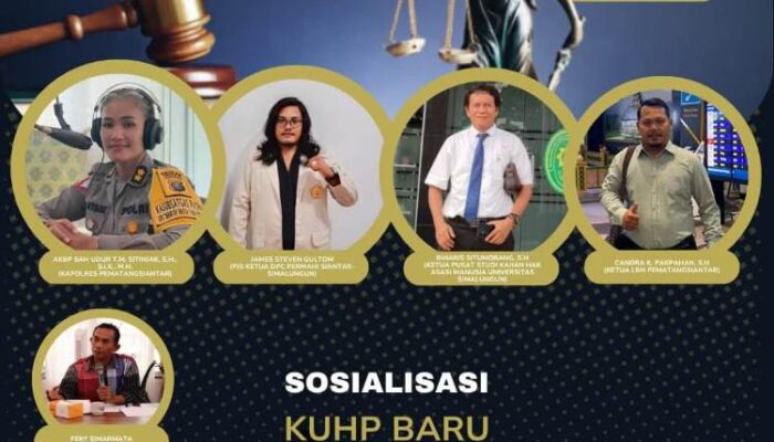 besok, dpc permahi dan lbh ps gelar sosialisasi kuhp baru di pematangsiantar