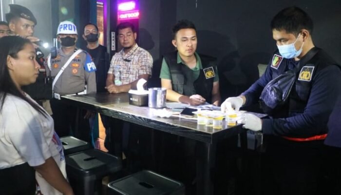 polisi razia thm high pass medan, empat pengunjung positif narkotika diamankan