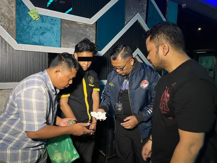 thm new zone dan phantom di medan digerebek, polisi amankan satu orang