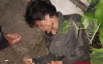 geger di siantar martoba, warga tangkap terduga maling di depan perumahan eva regency