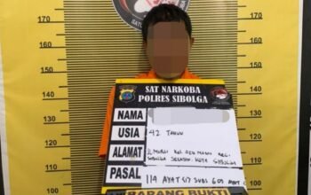 residivis narkoba ditangkap di sibolga, polisi sita diduga sabu 0,31 gram
