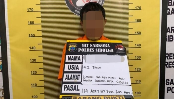 residivis narkoba ditangkap di sibolga, polisi sita diduga sabu 0,31 gram