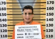 satresnarkoba polres tebing tinggi amankan pria 22 tahun, sabu dan timbangan digital disita