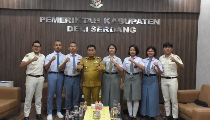 empat pelajar terbaik deli serdang ikuti seleksi paskibraka sumut 2026