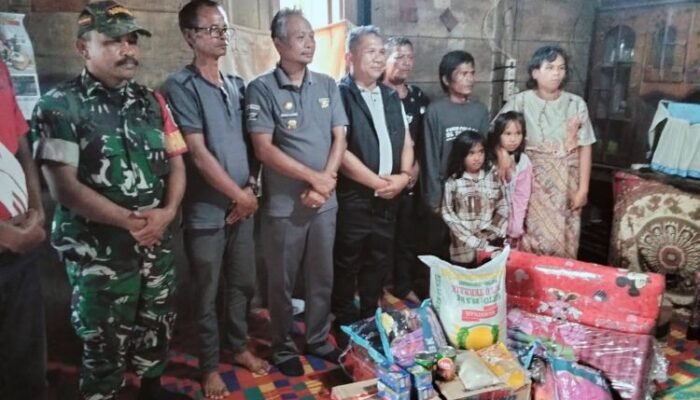 rumah terbakar saat memasak, pemkab humbahas gerak cepat bantu korban di parlilitan