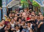 ole romeny viral main hadroh di pesantren tangsel, aksi bertelanjang dada jadi sorotan