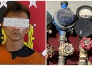 istri melahirkan, meteran air hilang, polres sidimpuan bekuk tersangka
