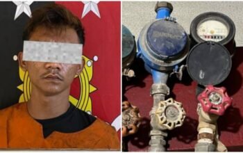 istri melahirkan, meteran air hilang, polres sidimpuan bekuk tersangka