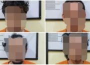 4 pria ditangkap polres pakpak bharat terkait dugaan peredaran narkotika