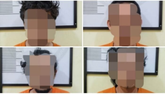 4 pria ditangkap polres pakpak bharat terkait dugaan peredaran narkotika