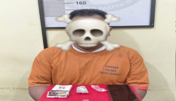 pria di pakpak bharat ditangkap, polisi temukan sabu di saku bajunya
