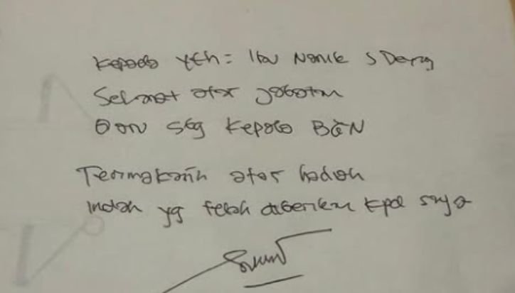 sony sonjaya tulis surat untuk kepala bgn baru usai jadi tersangka korupsi mbg