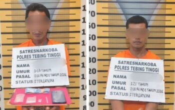 Peredaran sabu di dolok merawan diungkap, dua pria diamankan dolok merawan