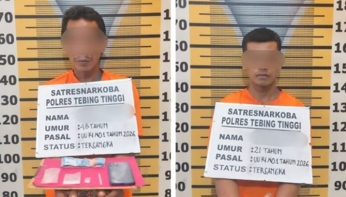 peredaran sabu di dolok merawan diungkap, dua pria diamankan