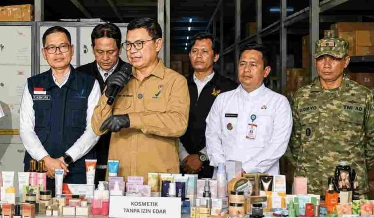 bpom ungkap jaringan distribusi kosmetik ilegal asal tiongkok bernilai rp27,6 miliar di tangerang