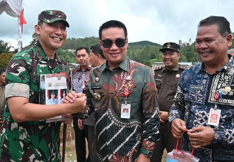 disambut salam cakra, pangdam i/bukit barisan kunjungi kawasan tapanuli