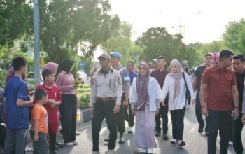 polda aceh gelar car free day dan layanan publik hari bhayangkara ke-80