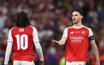 declan rice takkan menyalahkan eze dan gabriel