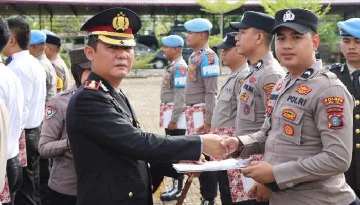 kapolres tapteng apresiasi personelnya dalam pengungkapan kasus