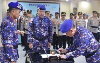 dirpolairud polda aceh pensiun, jabatan diserahkan kepada kapolda