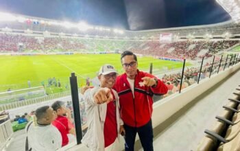 nonton timnas u-19 menang 3-0, kekompakan rico waas-zakiyuddin curi perhatian di stadion utama sumut