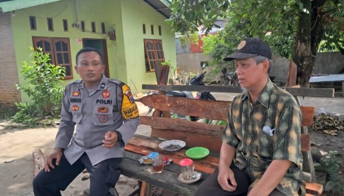 bhabinkamtibmas dolok merawan ingatkan warga waspada gangguan kamtibmas