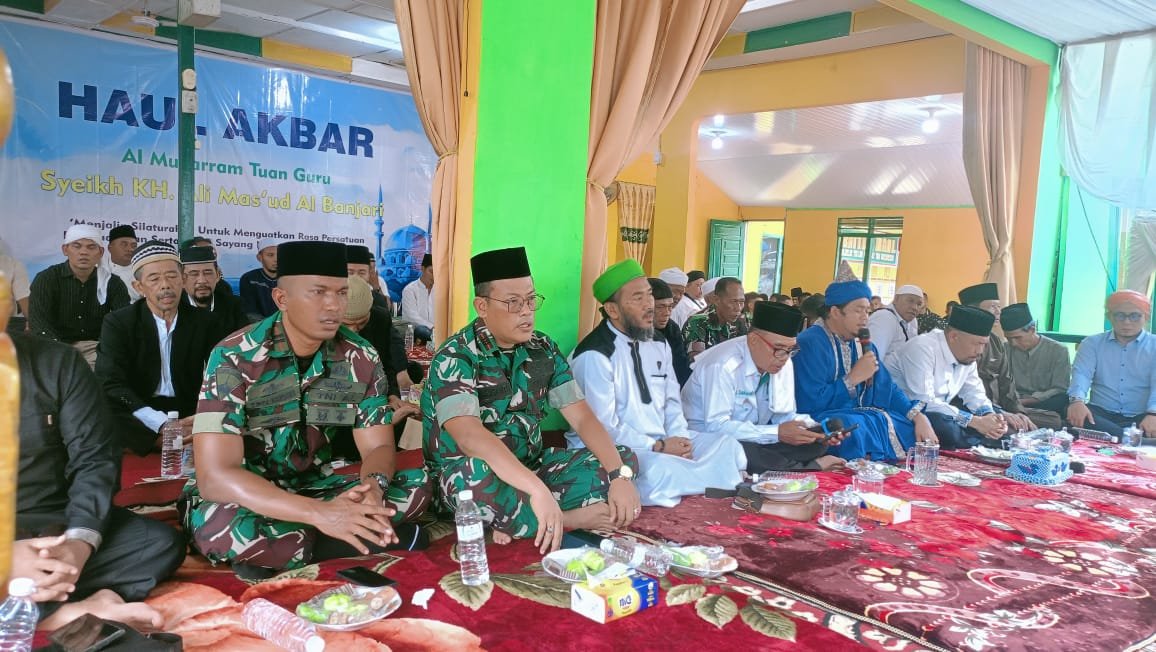 ribuan jemaah hadiri haul tuan guru syeikh kh ali mas'ud al banjari di kampung matfa langkat