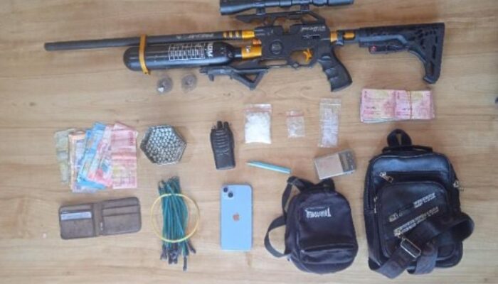 tangkap bandar sabu di bagan deli, polisi temukan senjata dan uang belasan juta rupiah