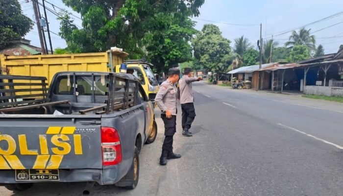 patroli kryd polsek padang hulu sasar titik rawan di tebing tinggi