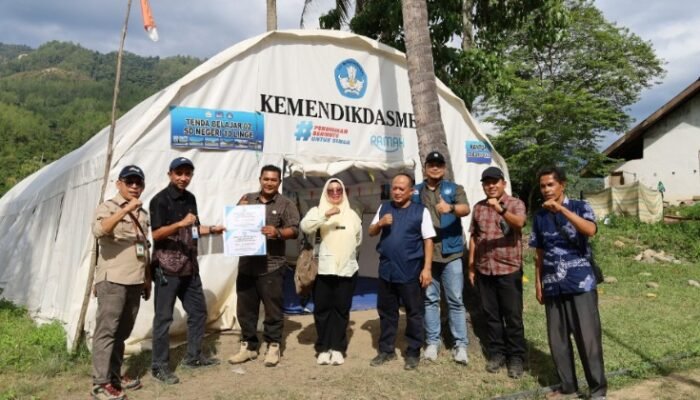 tak lagi belajar di tenda, harapan baru menyapa anak-anak linge pascabencana